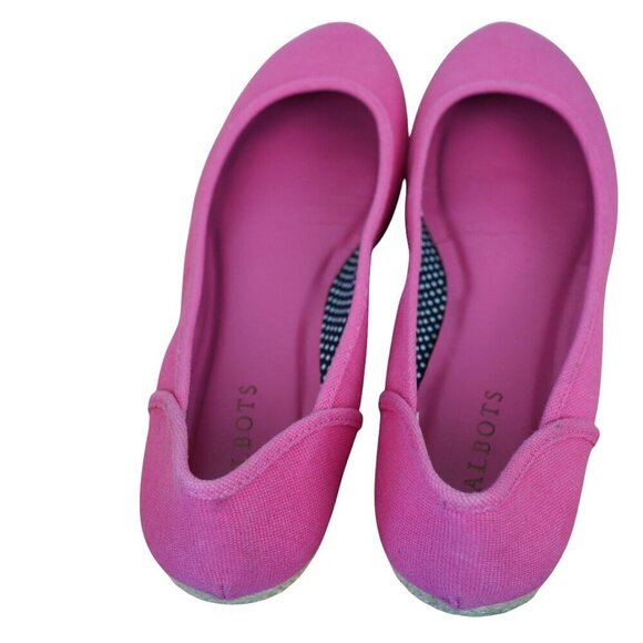 Talbots Womens Pink Canvas Espadrilles Flats Size 9.5 - Picture 4 of 9